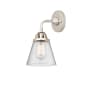 Innovations Lighting Cone 11" Tall Wall Sconce with Cone Shade Polished Nickel / Seedy
