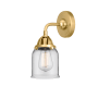 Innovations Lighting Bell 10" Tall Wall Sconce Satin Gold / Clear