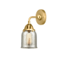 Innovations Lighting Bell 11" Tall Wall Sconce Satin Gold / Silver Plated Mercury