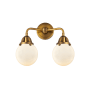 Innovations Lighting Beacon 2 Light 14" Wide Vanity Light Brushed Brass / Matte White
