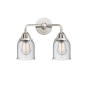 Innovations Lighting Bell 2 Light 13" Wide Vanity Light Polished Chrome / Seedy