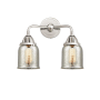 Innovations Lighting Bell 2 Light 13" Wide Vanity Light Polished Chrome / Silver Plated Mercury