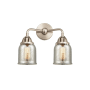 Innovations Lighting Bell 2 Light 13" Wide Vanity Light Brushed Satin Nickel / Silver Plated Mercury