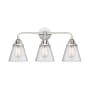 Innovations Lighting Cone 3 Light 24" Wide Vanity Light Polished Chrome / Seedy