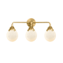 Innovations Lighting Beacon 3 Light 24" Wide Vanity Light Satin Gold / Matte White