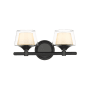 Innovations Lighting Laguna 2 Light 15" Wide Vanity Light Black / White / Clear