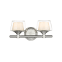 Innovations Lighting Laguna 2 Light 15" Wide Vanity Light Satin Nickel / White / Clear