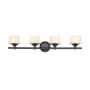 Innovations Lighting Laguna 4 Light 33" Wide Vanity Light Black / White / Clear
