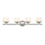 Innovations Lighting Laguna 4 Light 33" Wide Vanity Light Satin Nickel / White / Clear