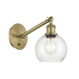 Innovations Lighting Athens 12" Tall Wall Sconce Antique Brass / Seedy