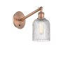 Innovations Lighting Bridal Veil 9" Tall Wall Sconce Antique Copper / Clear