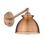 Innovations Lighting Adirondack 13" Tall Wall Sconce with Shade Antique Copper