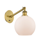 Innovations Lighting Athens 14" Tall Wall Sconce Brushed Brass / Matte White