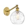 Innovations Lighting Athens 14" Tall Wall Sconce Brushed Brass / Clear Water Glass