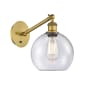 Innovations Lighting Athens 14" Tall Wall Sconce Brushed Brass / Seedy