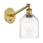 Innovations Lighting Bella 10" Tall Wall Sconce Brushed Brass / Clear