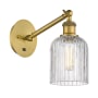 Innovations Lighting Bridal Veil 9" Tall Wall Sconce Brushed Brass / Clear
