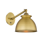 Innovations Lighting Adirondack 13" Tall Wall Sconce with Shade Brushed Brass