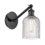 Innovations Lighting Bridal Veil 9" Tall Wall Sconce Matte Black / Clear