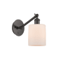 Innovations Lighting Cobbleskill 13" Tall Wall Sconce Oil Rubbed Bronze / Matte White