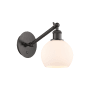 Innovations Lighting Athens 12" Tall Wall Sconce Oil Rubbed Bronze / Matte White