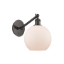 Innovations Lighting Athens 14" Tall Wall Sconce Oil Rubbed Bronze / Matte White