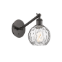 Innovations Lighting Athens 12" Tall Wall Sconce Oil Rubbed Bronze / Clear Water Glass