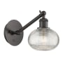 Innovations Lighting Ithaca 7" Tall Wall Sconce Oil Rubbed Bronze / Clear Ithaca