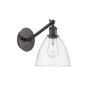 Innovations Lighting Bristol 13" Tall Wall Sconce Oil Rubbed Bronze / Clear