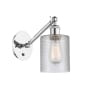 Innovations Lighting Cobbleskill 13" Tall Wall Sconce Polished Chrome / Clear