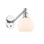 Innovations Lighting Athens 12" Tall Wall Sconce Polished Chrome / Matte White