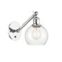 Innovations Lighting Athens 12" Tall Wall Sconce Polished Chrome / Clear