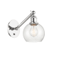 Innovations Lighting Athens 12" Tall Wall Sconce Polished Chrome / Seedy