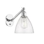 Innovations Lighting Bristol 13" Tall Wall Sconce Polished Chrome / Seedy