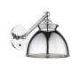 Innovations Lighting Adirondack 13" Tall Wall Sconce with Shade Polished Chrome