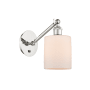 Innovations Lighting Cobbleskill 13" Tall Wall Sconce Polished Nickel / Matte White