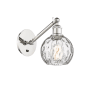 Innovations Lighting Athens 12" Tall Wall Sconce Polished Nickel / Clear Water Glass