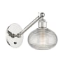 Innovations Lighting Ithaca 7" Tall Wall Sconce Polished Nickel / Clear Ithaca