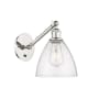 Innovations Lighting Bristol Glass 14" Tall Wall Sconce Polished Nickel / Seedy