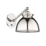 Innovations Lighting Adirondack 13" Tall Wall Sconce with Shade Polished Nickel