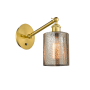 Innovations Lighting Cobbleskill 12" Tall Wall Sconce Satin Gold / Mercury