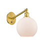 Innovations Lighting Athens 14" Tall Wall Sconce Satin Gold / Matte White