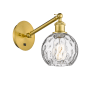 Innovations Lighting Athens 12" Tall Wall Sconce Satin Gold / Clear Water Glass