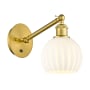 Innovations Lighting White Venetian 8" Tall Wall Sconce Satin Gold