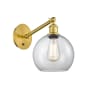 Innovations Lighting Athens 14" Tall Wall Sconce Satin Gold / Clear