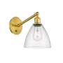 Innovations Lighting Bristol Glass 14" Tall Wall Sconce Satin Gold / Seedy