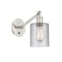 Innovations Lighting Cobbleskill 13" Tall Wall Sconce Brushed Satin Nickel / Clear