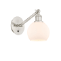 Innovations Lighting Athens 12" Tall Wall Sconce Brushed Satin Nickel / Matte White