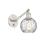 Innovations Lighting Athens 12" Tall Wall Sconce Brushed Satin Nickel / Clear Water Glass