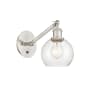 Innovations Lighting Athens 12" Tall Wall Sconce Brushed Satin Nickel / Seedy